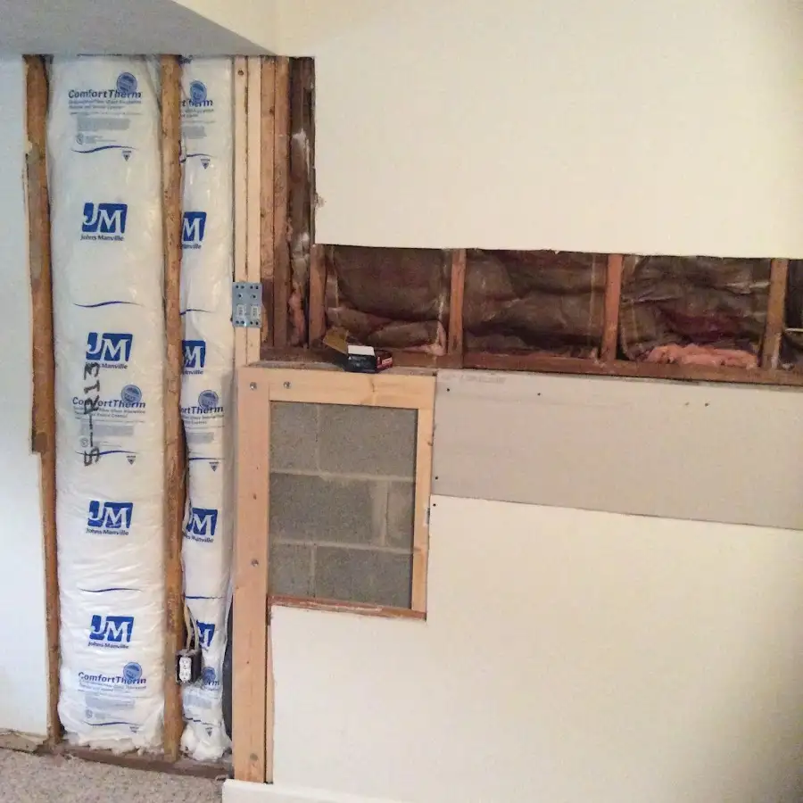 Wall insulation replacement during Contents Cleaning & Restoration in Lincoln